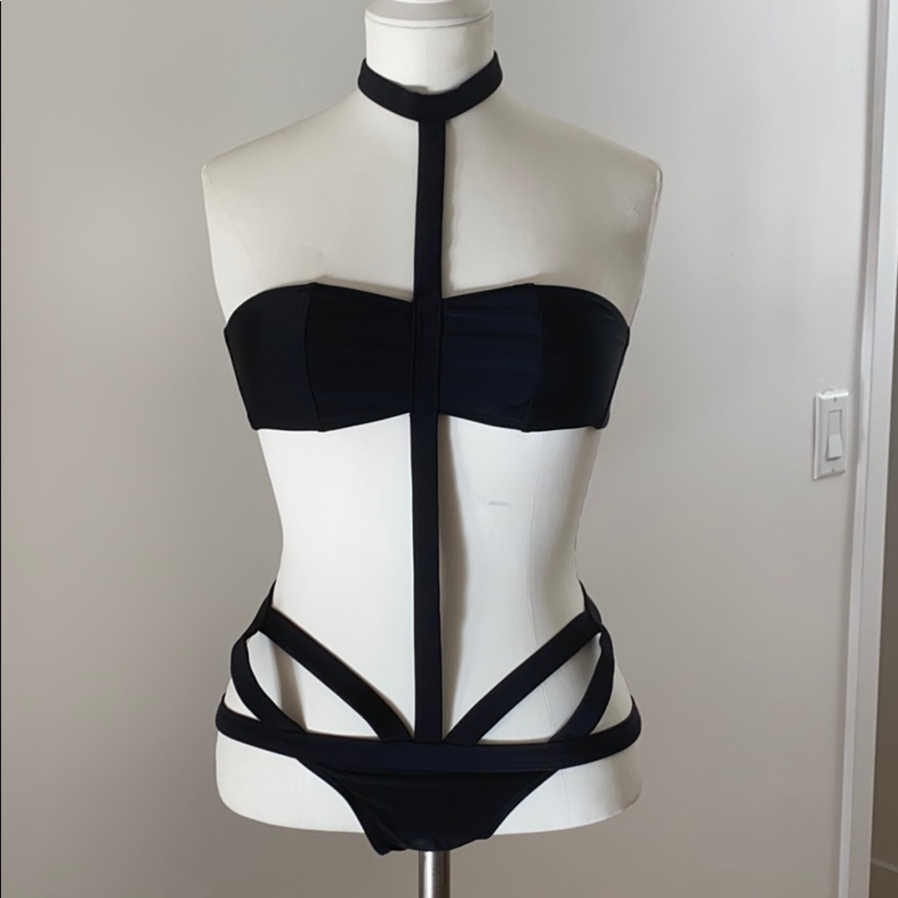 Nasty gal bondage swim suit
